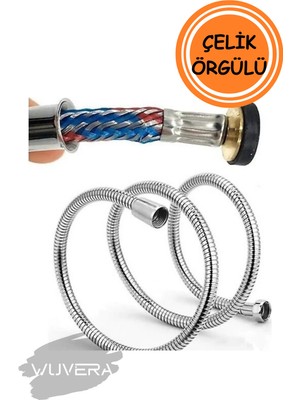 Özgürce Esnek 150 cm Paslanmaz Çelik Duş Hortumu, Dayanıklı ve Uzun Ömürlü Tasarım