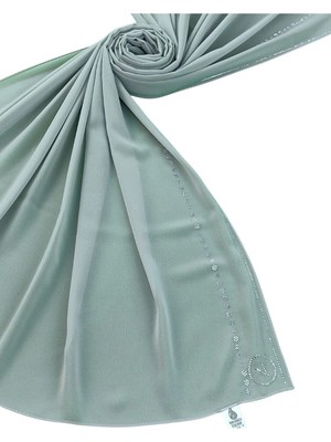 Mısırlı Eşarpları Krep Abiye Taşlı Şal