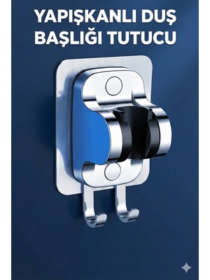 Özgürce Su Geçirmez Ayarlanabilir Duş Başlığı Tutucu, Kolay Montaj ve Güçlü Yapışkanlı