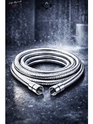 Özgürce Paslanmaz Çelik Yüksek Basınçlı Duş Hortumu 150 cm Krom