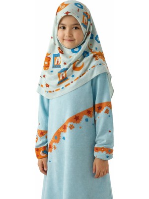 Mim Eşarp ve Şal Valino Ramazan Neşesi Krep Çocuk Eşarp 75X75 cm