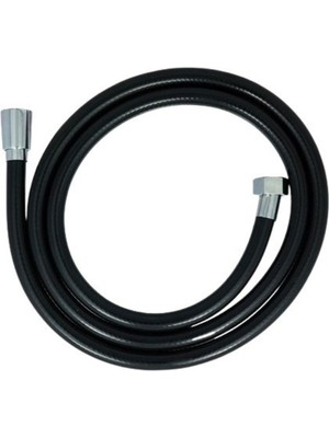 Özgürce 150 cm Siyah Pvc Spiral Duş Hortumu, Dayanıklı ve Esnek Banyo Aksesuarı