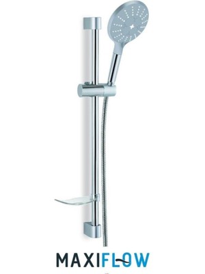 Özgürce Şık Sürgülü Banyo Duş Seti Sabunluklu, Modern ve Kullanışlı Tasarım