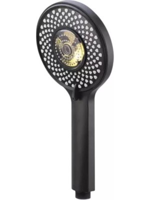 Özgürce 3 Fonksiyonlu Siyah Pervaneli Duş Başlığı, Şık ve Kullanışlı Tasarım