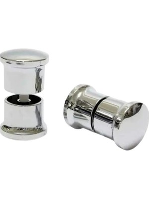 Özgürce Krom Topuz Duşakabin Kulp Seti, 2 Iç 2 Dış, Şık ve Dayanıklı Seçim