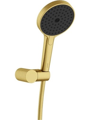 Özgürce Prime Round El Duşu 3f 130MM Fırçalı Altın, Şıklık ve Şıklık Sunar