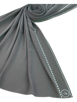 Mısırlı Eşarpları Krep Abiye Taşlı Şal