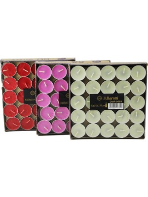 Selfbuysell 50PCS Renkli Yuvarlak Tea Light Mum (5324)