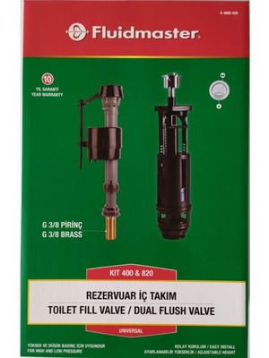 Özgürce Yüksek Kaliteli Rezervuar Iç Takım Kıt 400 & 550 Uyumlu, Dayanıklı ve Güvenilir