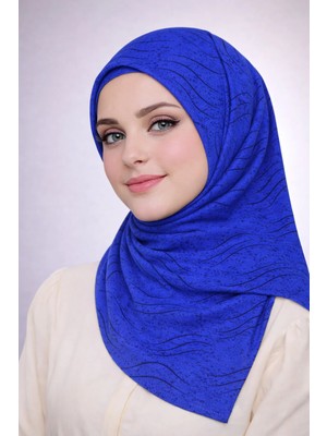 Mim Eşarp ve Şal Enba Mio Jazz (Caz) Desenli Eşarp 100X100 cm