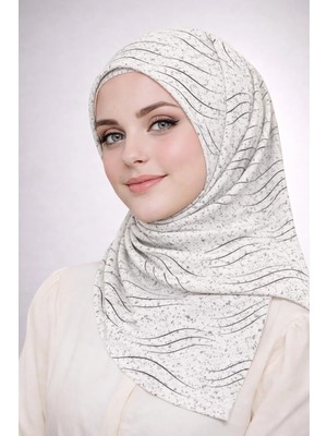 Mim Eşarp ve Şal Enba Mio Jazz (Caz) Desenli Eşarp 100X100 cm