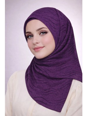 Mim Eşarp ve Şal Enba Mio Jazz (Caz) Desenli Eşarp 100X100 cm