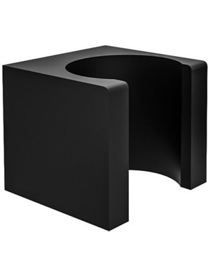 Özgürce Şık Kare Pirinç Siyah Duş Askısı, Güçlü ve Dayanıklı Tasarım