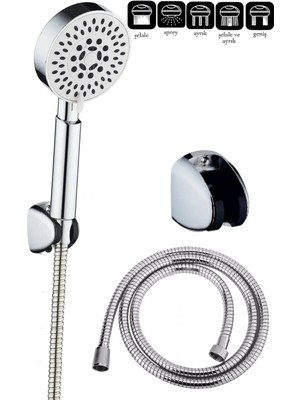 Özgürce Yüksek Basınçlı Mafsallı Duş Seti, Konfor ve Ferahlık Sunar