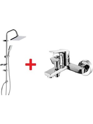 Özgürce Pratik ve Şık Ikili Duş Seti ve Batarya, Modern Banyo Tasarımı Için Ideal