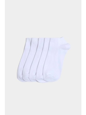 DeFacto Kadın 5'li Pamuklu Patik Çorap H0717AXNS