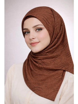 Mim Eşarp ve Şal Enba Mio Jazz (Caz) Desenli Eşarp 100X100 cm