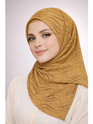 Mim Eşarp ve Şal Enba Mio Jazz (Caz) Desenli Eşarp 100X100 cm