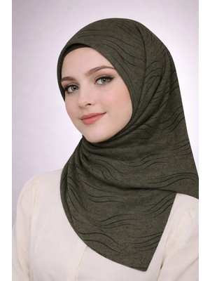 Mim Eşarp ve Şal Enba Mio Jazz (Caz) Desenli Eşarp 100X100 cm