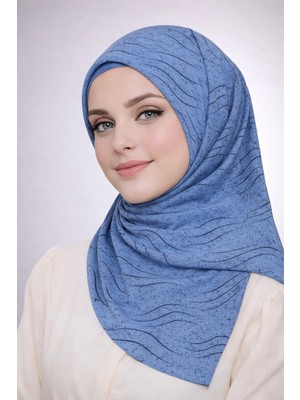 Mim Eşarp ve Şal Enba Mio Jazz (Caz) Desenli Eşarp 100X100 cm