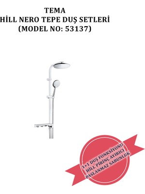 Özgürce Modern Tetra Tepe Duş Seti, Şık ve Fonksiyonel Tasarım