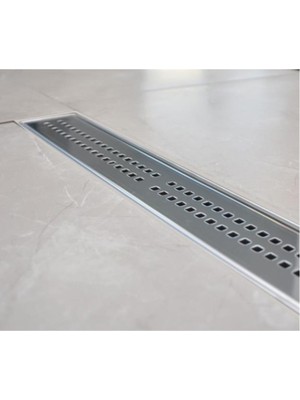 Özgürce Paslanmaz Çelik Duş Kanalı Süzgeci, 50 Cm, Q50 Çıkış Uyumlu