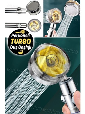 Özgürce 360° Dönen Duş Başlığı, Su Tasarruflu ve Yüksek Basınçlı Yağmur Püskürtme