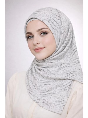 Mim Eşarp ve Şal Enba Mio Jazz (Caz) Desenli Eşarp 100X100 cm