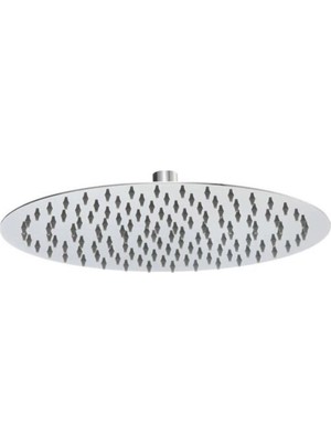 Özgürce Oval Slim Metal Duş Başlığı, Ø25 Cm, Modern Tasarım, Kolay Montaj