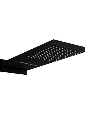 Özgürce Şelale Ankastre Tepe Duş Başlığı Siyah KTD110, Modern Tasarım