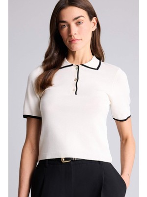 DeFacto Fitted Polo Yaka Kısa Kollu Triko Tişört C1498AX26SP