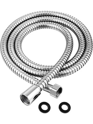 Özgürce Sağlam Örgülü Spiralli Banyo Duş Hortumu 1,5 Metre