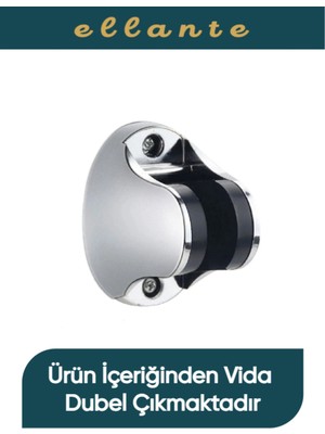 Özgürce Krom Duş Başlığı Tutucu, Ayarlanabilir Askı, Dayanıklı ve Şık Tasarım