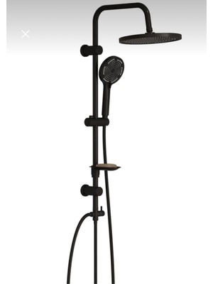 Özgürce Modern Siyah 3 Modlu Duş Seti, Şık ve Fonksiyonel Tasarım