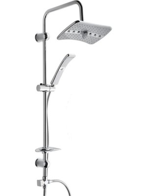 Özgürce Prç Yönlendirici 360° Krom Hortumlu Duş Seti