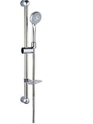 Özgürce Pratik Sürgülü Duş Seti, Sağlam Hortum ve Kullanışlı Sabunluk ile