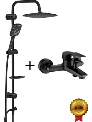 Özgürce Modern Siyah Robot Yağmurlama Duş Seti ile Şık ve Konforlu Banyo Deneyimi