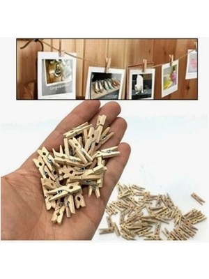 İlk El Grup Ieg™ Mandal Mini Ahşap Mandal (10 Adet)