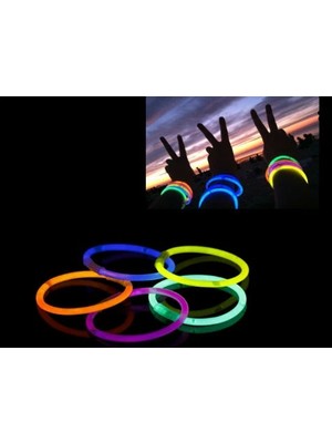İlk El Grup Ieg™ 10 Adet Glow Stick Bracelet Fosforlu Kırılan Çubuk Bileklik