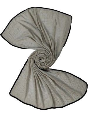 Mim Eşarp ve Şal Biyeli Müslin Düz Renk Şal 90X190CM