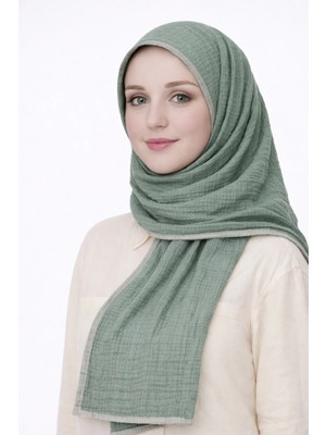 Mim Eşarp ve Şal Biyeli Müslin Düz Renk Şal 90X190CM