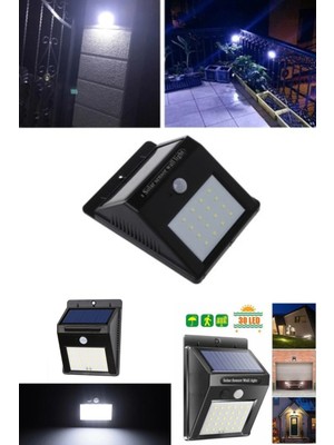 İlk El Grup Ieg™ Sensörlü Solar Duvar Lambası 20 Ledli