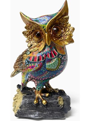 İlk El Grup Özel Tasarım Polyester Baykuş ALK4353 Tkç(Itd)