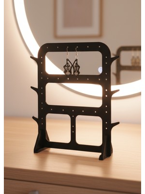 Özgürce Çoklu Takı Düzenleyici Stand, 20 Küpe ve 6 Yüzük Askısıyla Şıklık Sağlar