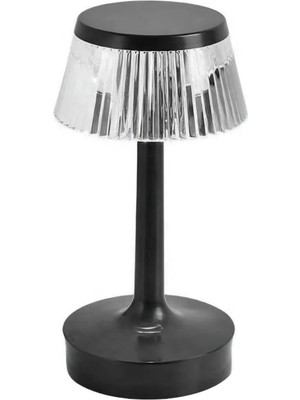 Noas YL86 1239 Selanik Dokunmatik Şarjlı Siyah Masa Lambası