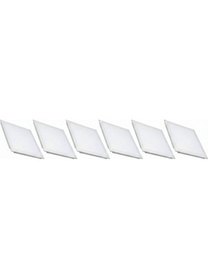 Noas Sıva Altı 30X30 Clip-In LED Tavan Armatür 22W Beyaz Işık 6’lı Paket Kare Panel