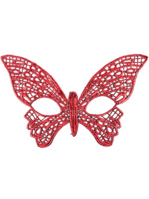 İlk El Grup Kırmızı Dantel Masquerade Maskesi 7 No Tkç(Itd)