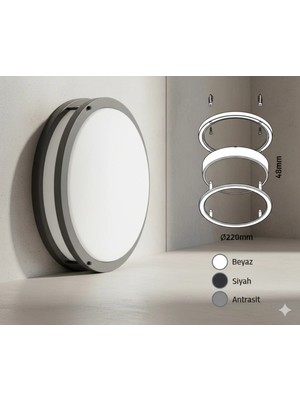 Econa 24W 4000K Soğuk Beyaz LED Sıva Üstü Spot Lamba – Modern Yeni Nesil Tavan & Duvar Armatürü