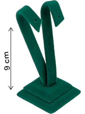 Özgürce Yeşil Palmiye Temalı Küpelik, 9 cm Çekim Standı, Zarif ve Şık Tasarım