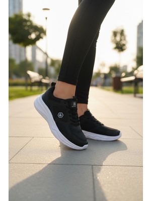 Enoch Kadın File Panelli ve Dalga Tabanlı Spor Ayakkabı
